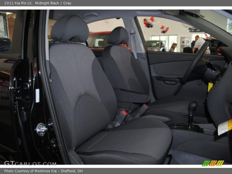 Midnight Black / Gray 2011 Kia Rio LX