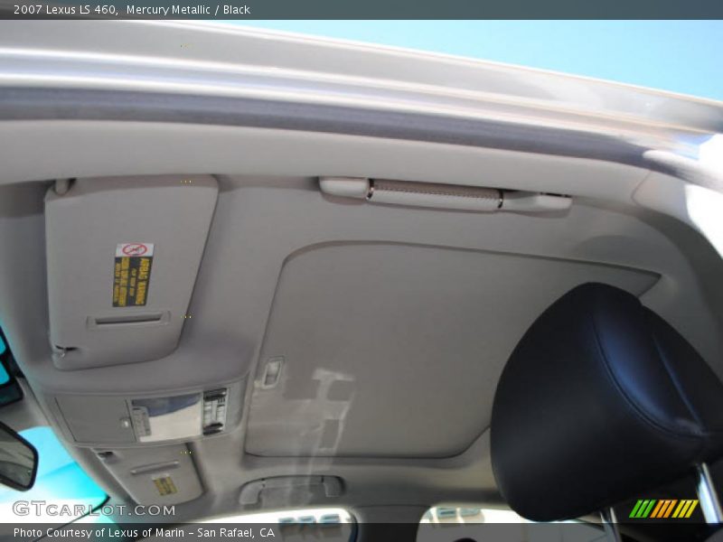 Mercury Metallic / Black 2007 Lexus LS 460