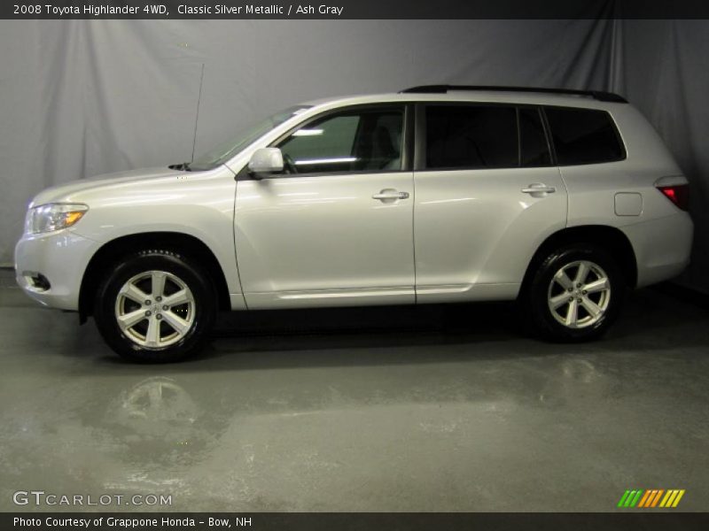 Classic Silver Metallic / Ash Gray 2008 Toyota Highlander 4WD