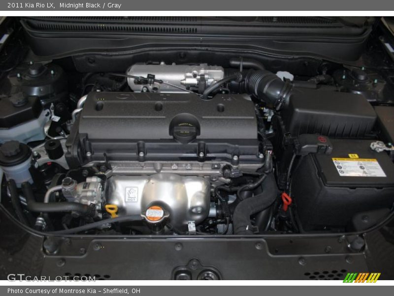 Midnight Black / Gray 2011 Kia Rio LX