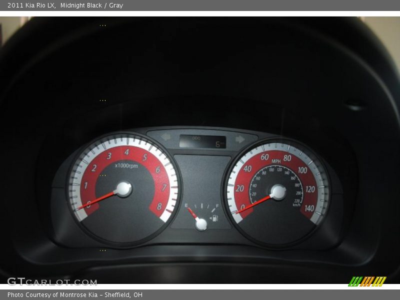 Midnight Black / Gray 2011 Kia Rio LX