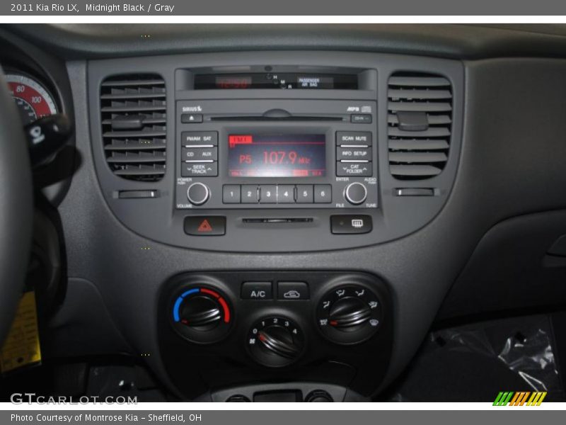 Midnight Black / Gray 2011 Kia Rio LX