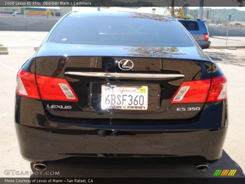 Obsidian Black / Cashmere 2008 Lexus ES 350