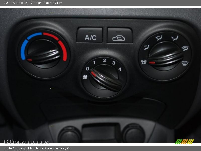 Midnight Black / Gray 2011 Kia Rio LX