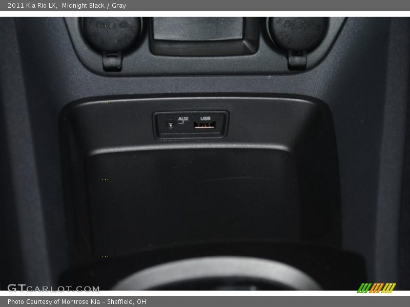 Midnight Black / Gray 2011 Kia Rio LX