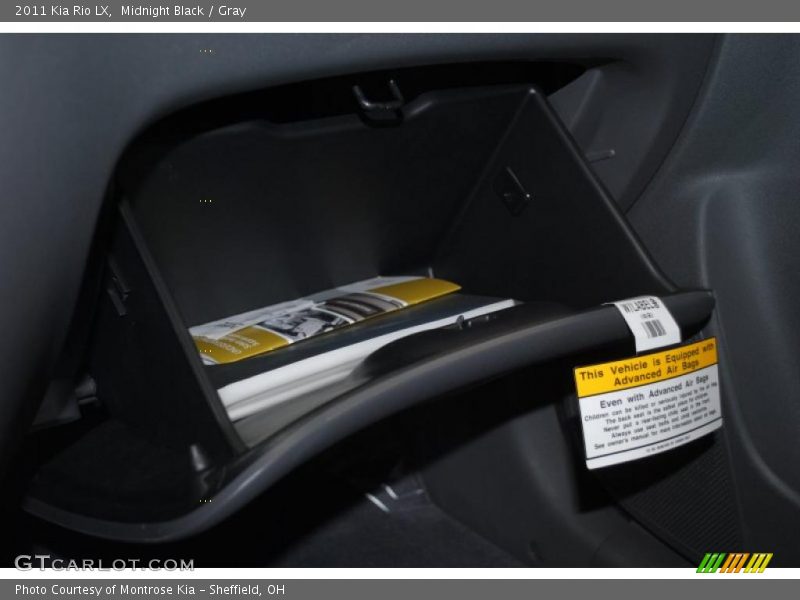 Midnight Black / Gray 2011 Kia Rio LX