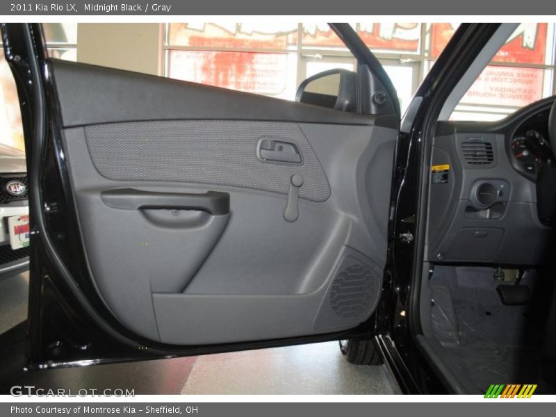 Midnight Black / Gray 2011 Kia Rio LX