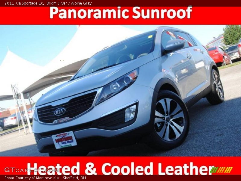 Bright Silver / Alpine Gray 2011 Kia Sportage EX