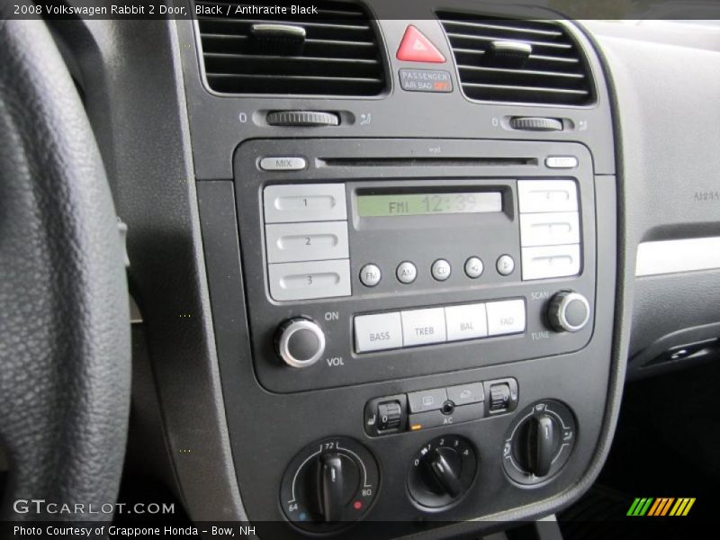 Black / Anthracite Black 2008 Volkswagen Rabbit 2 Door