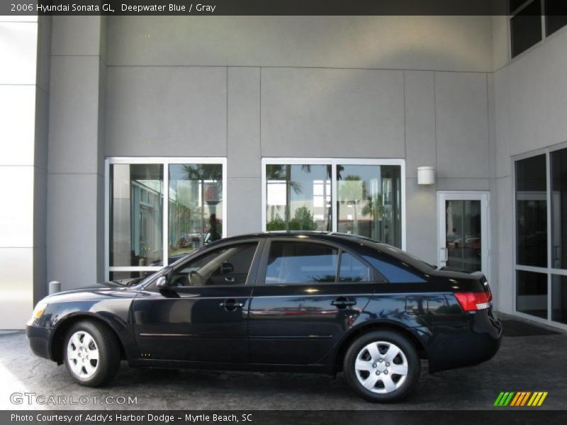 Deepwater Blue / Gray 2006 Hyundai Sonata GL