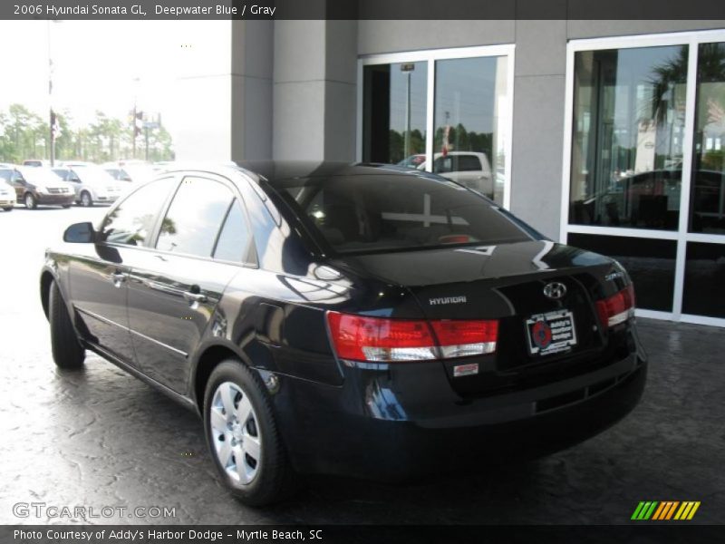 Deepwater Blue / Gray 2006 Hyundai Sonata GL
