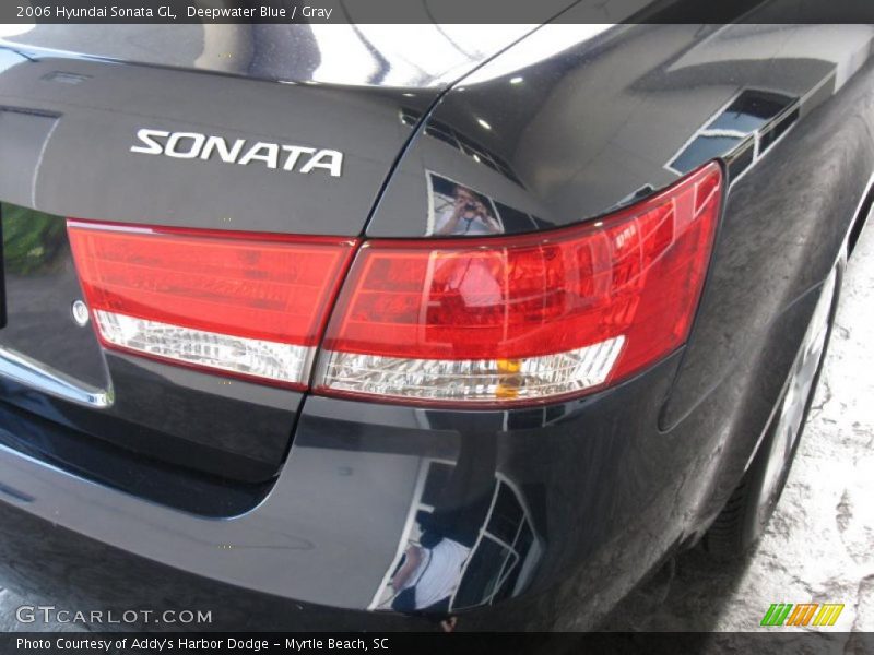 Deepwater Blue / Gray 2006 Hyundai Sonata GL