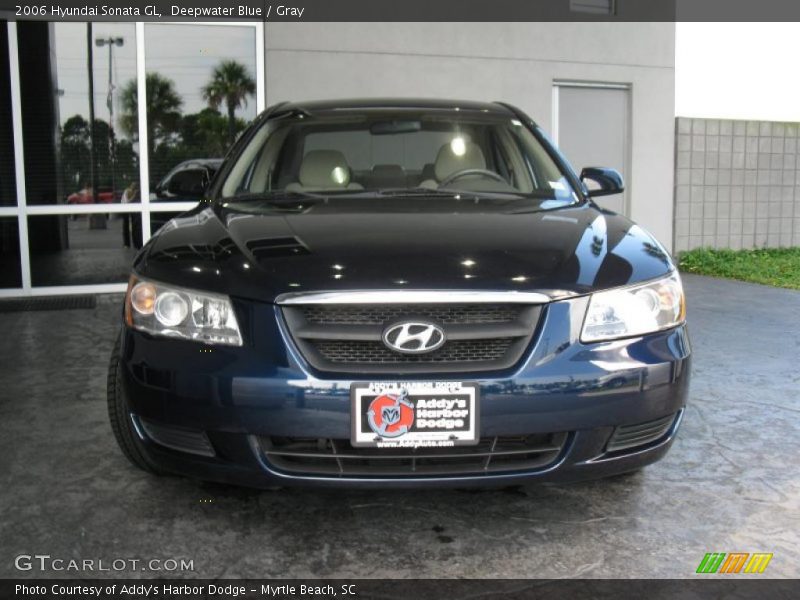 Deepwater Blue / Gray 2006 Hyundai Sonata GL