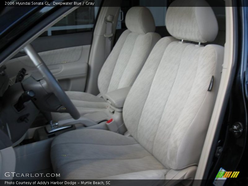 Deepwater Blue / Gray 2006 Hyundai Sonata GL