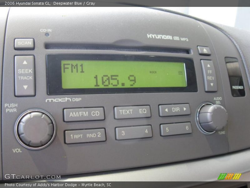 Deepwater Blue / Gray 2006 Hyundai Sonata GL