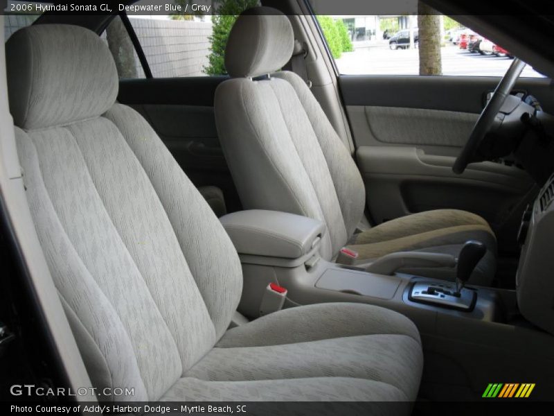 Deepwater Blue / Gray 2006 Hyundai Sonata GL