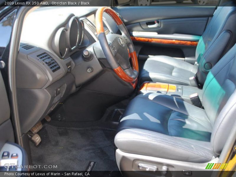 Obsidian Black / Black 2009 Lexus RX 350 AWD
