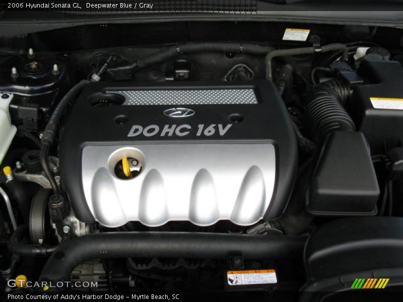 Deepwater Blue / Gray 2006 Hyundai Sonata GL