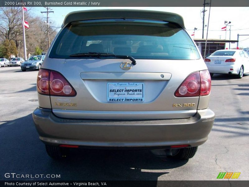 Burnished Gold Metallic / Ivory 2000 Lexus RX 300