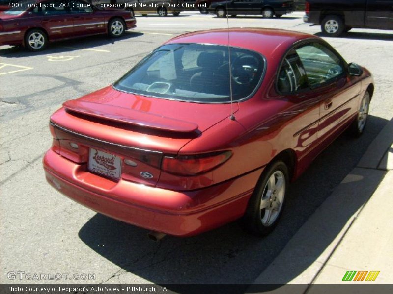 Toreador Red Metallic / Dark Charcoal 2003 Ford Escort ZX2 Coupe