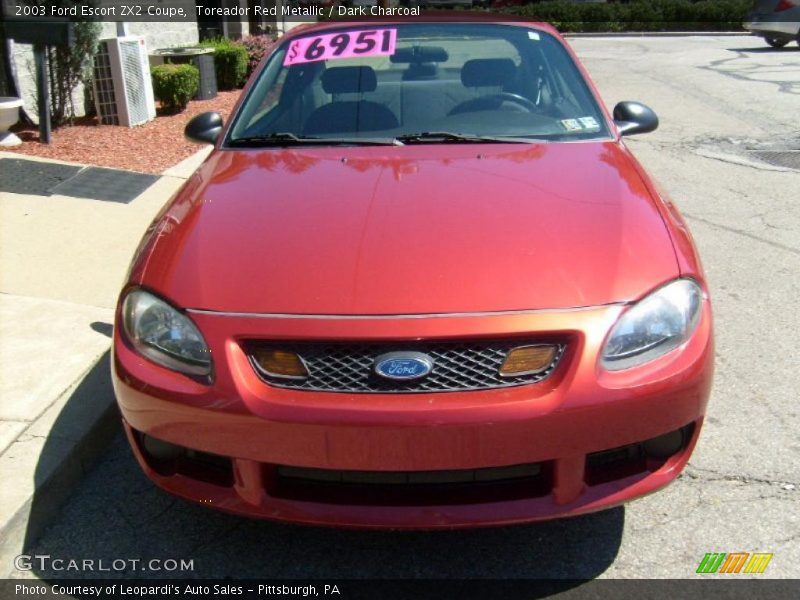 Toreador Red Metallic / Dark Charcoal 2003 Ford Escort ZX2 Coupe