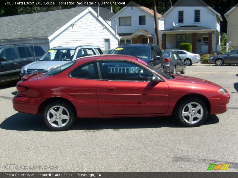 Toreador Red Metallic / Dark Charcoal 2003 Ford Escort ZX2 Coupe
