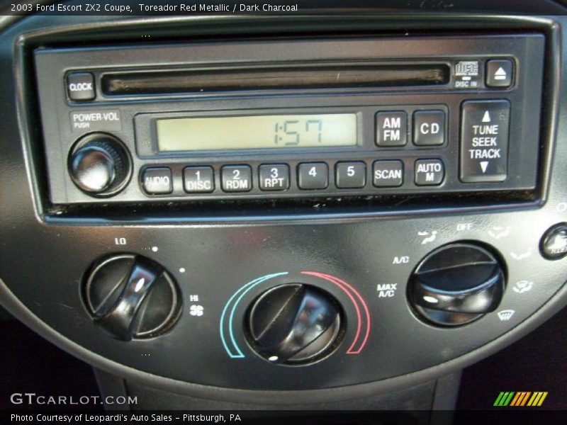 Toreador Red Metallic / Dark Charcoal 2003 Ford Escort ZX2 Coupe