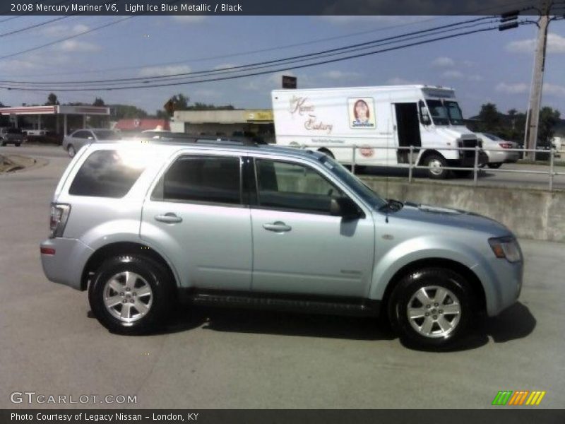 Light Ice Blue Metallic / Black 2008 Mercury Mariner V6