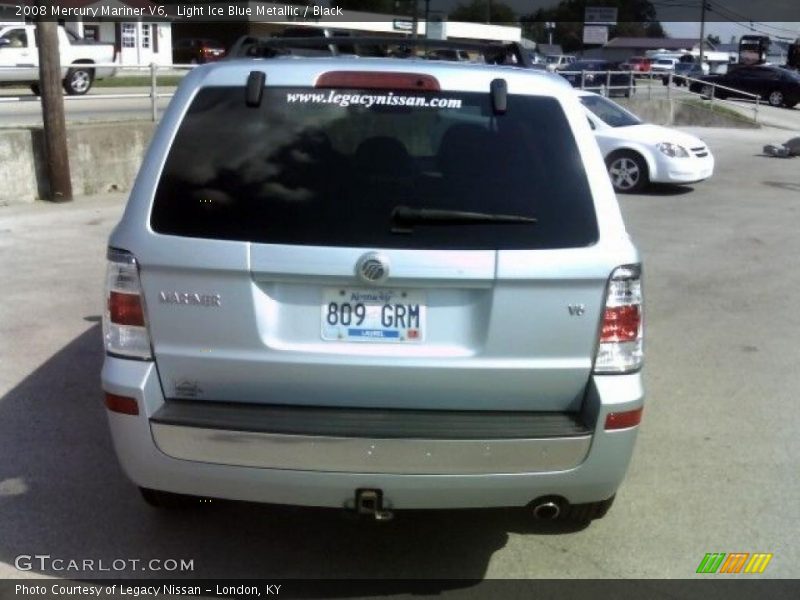 Light Ice Blue Metallic / Black 2008 Mercury Mariner V6