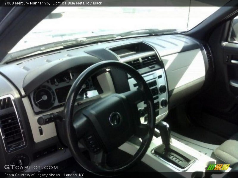 Light Ice Blue Metallic / Black 2008 Mercury Mariner V6