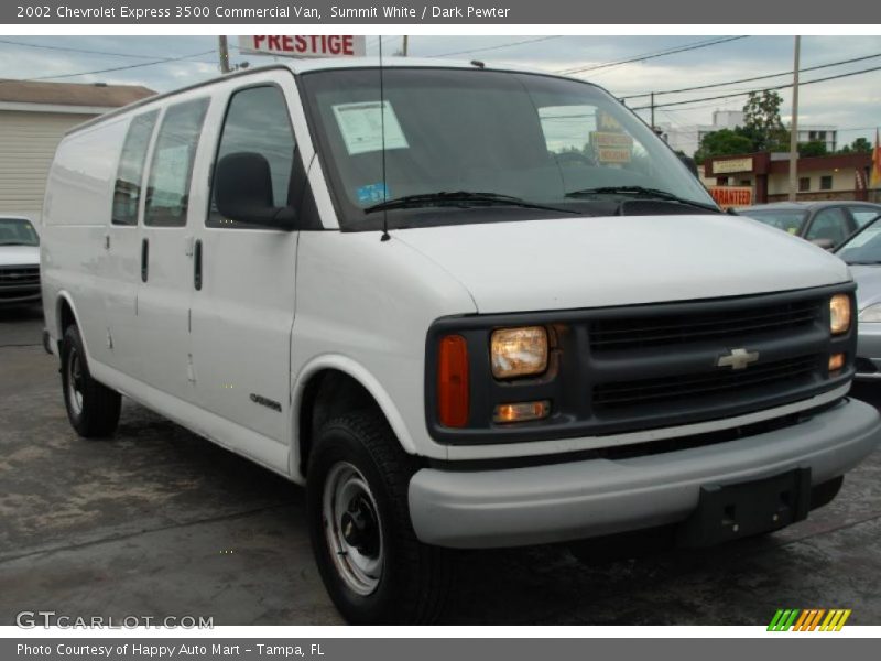 Summit White / Dark Pewter 2002 Chevrolet Express 3500 Commercial Van