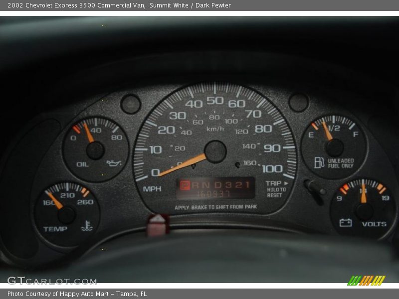 Summit White / Dark Pewter 2002 Chevrolet Express 3500 Commercial Van