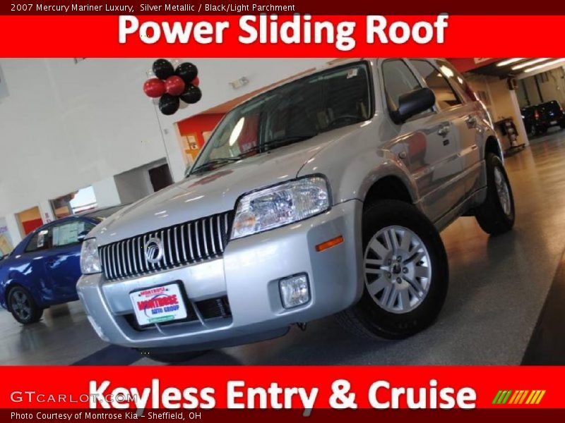 Silver Metallic / Black/Light Parchment 2007 Mercury Mariner Luxury