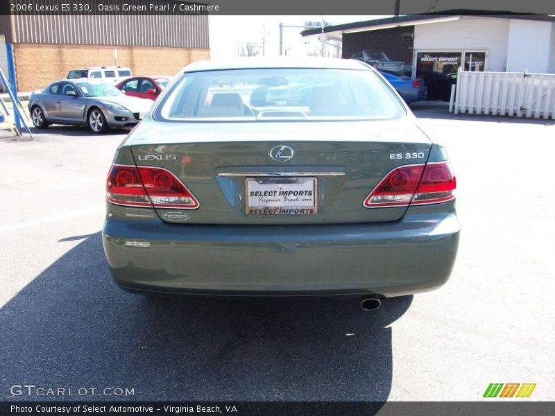 Oasis Green Pearl / Cashmere 2006 Lexus ES 330