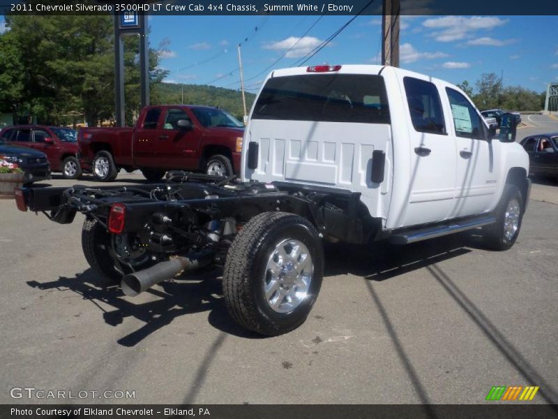 Summit White / Ebony 2011 Chevrolet Silverado 3500HD LT Crew Cab 4x4 Chassis
