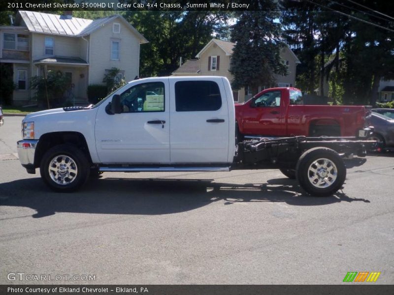 Summit White / Ebony 2011 Chevrolet Silverado 3500HD LT Crew Cab 4x4 Chassis