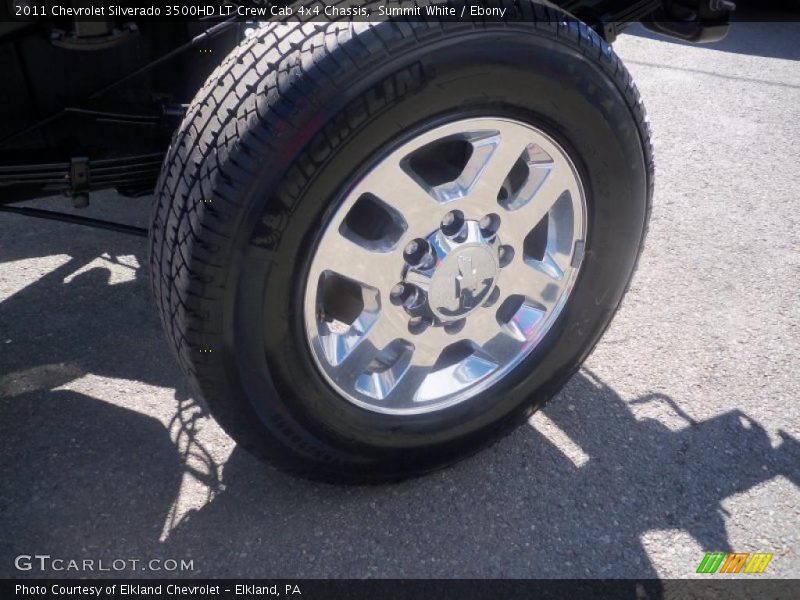 Summit White / Ebony 2011 Chevrolet Silverado 3500HD LT Crew Cab 4x4 Chassis