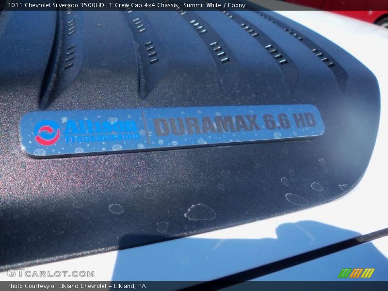 Summit White / Ebony 2011 Chevrolet Silverado 3500HD LT Crew Cab 4x4 Chassis