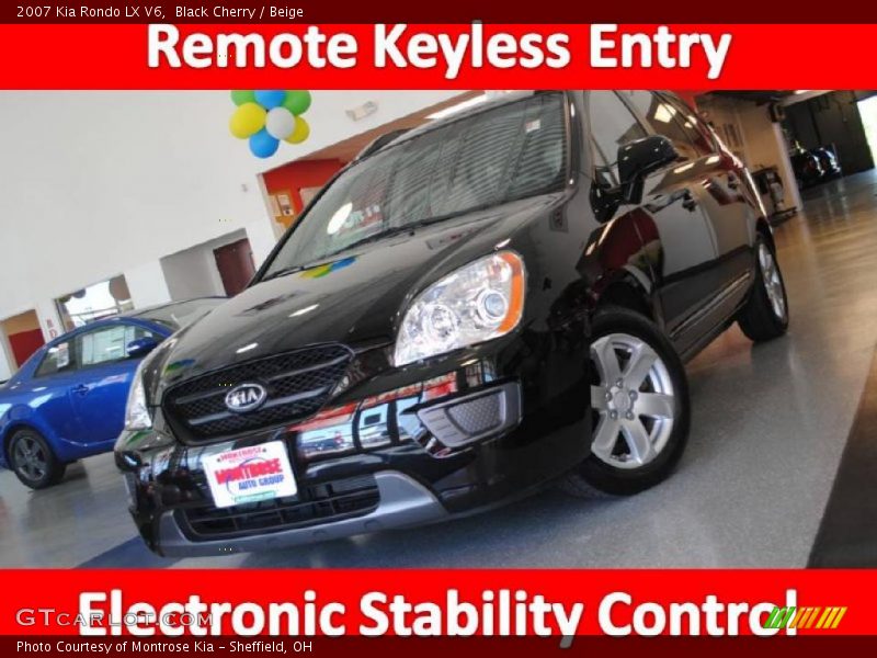 Black Cherry / Beige 2007 Kia Rondo LX V6