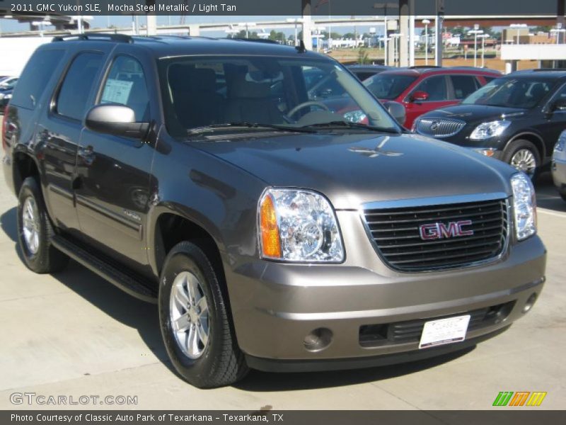 Mocha Steel Metallic / Light Tan 2011 GMC Yukon SLE