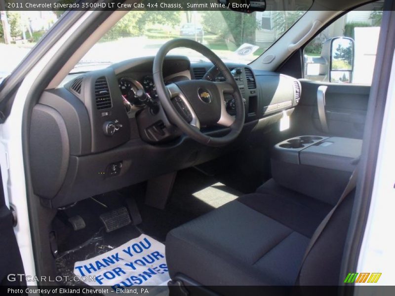 Summit White / Ebony 2011 Chevrolet Silverado 3500HD LT Crew Cab 4x4 Chassis