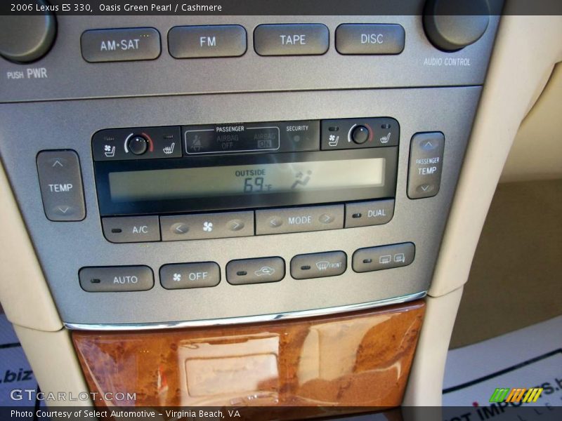 Oasis Green Pearl / Cashmere 2006 Lexus ES 330
