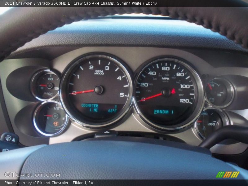 Summit White / Ebony 2011 Chevrolet Silverado 3500HD LT Crew Cab 4x4 Chassis