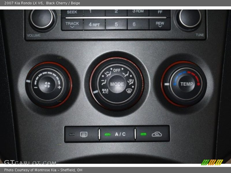 Black Cherry / Beige 2007 Kia Rondo LX V6