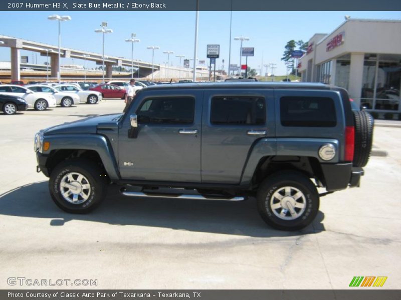 Slate Blue Metallic / Ebony Black 2007 Hummer H3 X