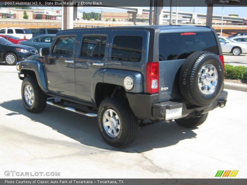 Slate Blue Metallic / Ebony Black 2007 Hummer H3 X