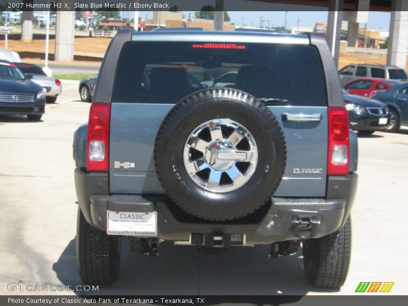 Slate Blue Metallic / Ebony Black 2007 Hummer H3 X
