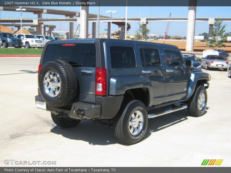 Slate Blue Metallic / Ebony Black 2007 Hummer H3 X