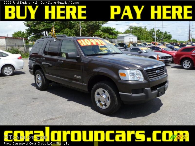 Dark Stone Metallic / Camel 2006 Ford Explorer XLS