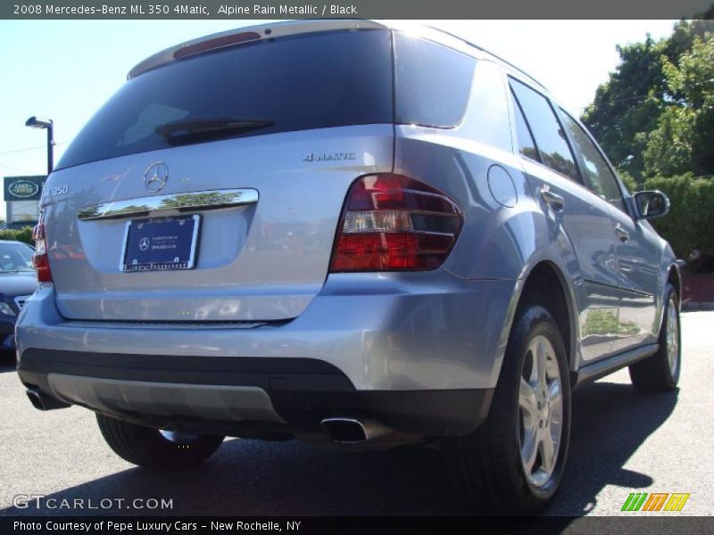 Alpine Rain Metallic / Black 2008 Mercedes-Benz ML 350 4Matic